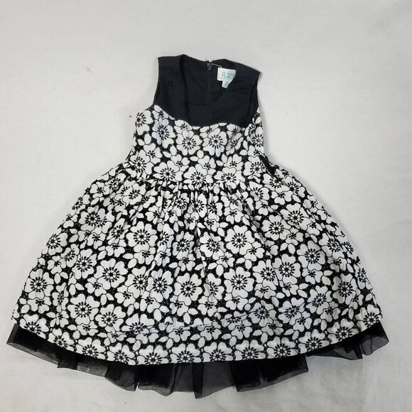 The Children's Place 24 months Girls Black/White Dress - Picture 1 of 6